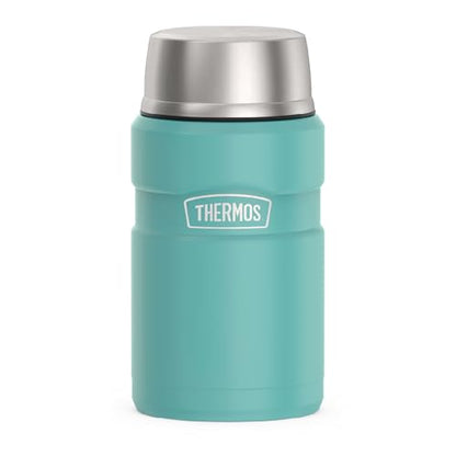 THERMOS Stainless King Vacuum-Insulated Food Jar, 24 Ounce, Matte Teal - color: Matte Teal, size: 24 Ounce