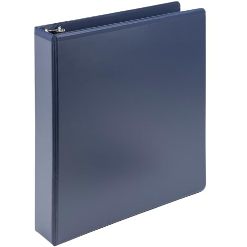 Samsill Plant-Based 1.5 Inch Durable D-Ring, View Binder, Eco-Friendly, USDA Certified Biobased, Single, Midnight Indigo - color: Indigo Blue, size: 1.5-Inch