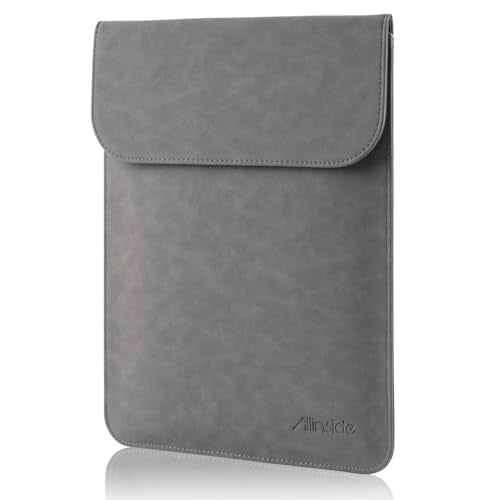 Allinside 13 inch Laptop Sleeve Case for MacBook Neo A18 Pro/MacBook Air 13 2018-2026/MacBook Pro 13 2016-2022, Waterproof PU Suede Leather Laptop Sleeve Bag Protective Vertical Case Cover, Gray - color: 01-Gray, size: 13" for New MacBook Air 13/ Pro 13