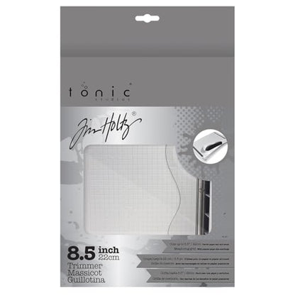 Tonic Studios Paper Cutter Tool - Guillotine Paper Trimmer for Scrapbooking, Vinyl, and Craft Paper - 8.5 Inch Cutting Length with Ruler and Grid Lines - size: 8.5" Blade