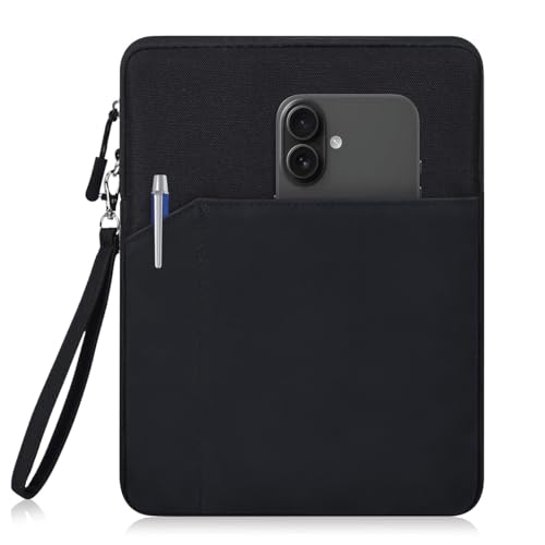CAAORDKSO 9-11 Inch Tablet Sleeve Bag for 11 inch iPad A16 / 11 inch iPad Pro M4 / 11” iPad Air M2 M3 / 10.2 10.5 10.9" iPad, Air 5/4/3, Tab S8/S9/A9+ 11", Amazon Fire Max 11/ Fire HD 10 tablet, Black - color: Black, size: 9-11 inch