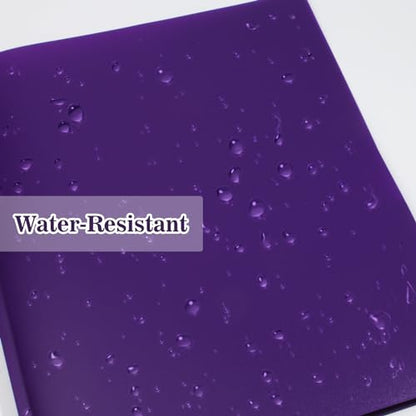 12-Pack Plastic Folders with Pockets and Prongs, 2-Pocket Poly Folders with 3 Fasteners Holds 8-1/2" x 11" Paper for School/Office/Home, Purple - color: Purple, size: 12-Pack