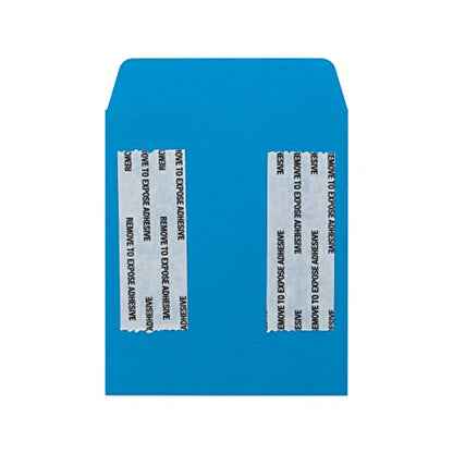 Hygloss 30 Pcs Library Card Pockets 3.5x5 Inch - Self-Adhesive Pocket Envelopes - Dark Blue Classroom Envelope Pockets - Ideal for Organizing - Colorful Small Library Book Pocket - color: Dark Blue, style: 30 Pockets