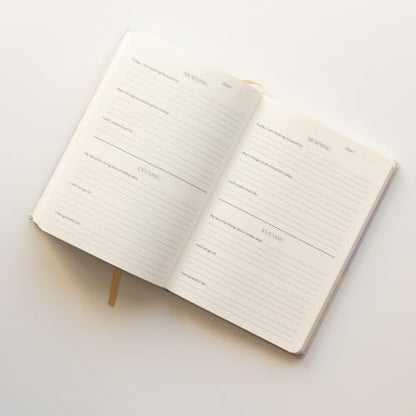 Sweet Water Decor Be Mindful 5 Minute Journal - Daily Gratitude Prompted Journal for Women, 184 Pages Daily Mindfulness Journal - Pastel Journal with Gold Foil Accents and Ribbon Bookmark - style: Be Mindful