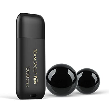 TEAMGROUP C175 64GB USB 3.2 Gen1(USB 3.1/3.0) Read100MB/s Flash Thumb Drive for Computer/Laptop Matte Black TC175364GB01 - size: 64GB