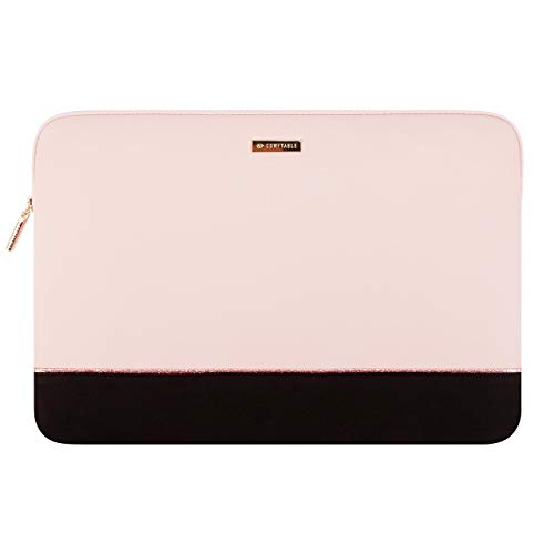 Comfyable Laptop Sleeve 13 Inch 14 Inch Compatible with MacBook Air M5 2026 & MacBook Pro M5 Pro/Max 2026, 13" MacBook Neo, Water-Resistant Laptop Case, Pink & Black