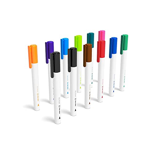 TRU RED Dry Erase Markers, Fine Tip, Assorted Colors, Low Odor, Erasable Whiteboard Markers, 36/Carton
