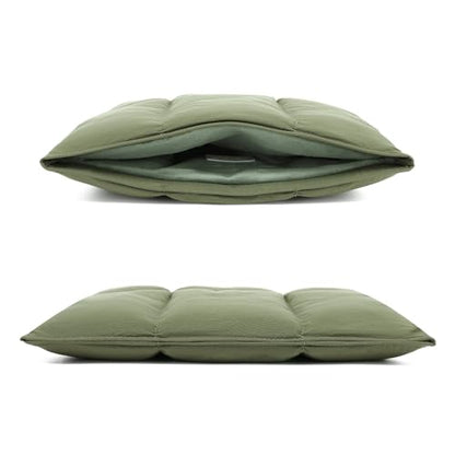 KAYOND Puffy Laptop Sleeve 15inch 16 inch, Pillow Shape Laptop Sleeve, Compatible MacBook Air 15 in M4 2025 & MacBook Pro 16 in M4 2024,Green - color: Green, size: For 15"-16" MBA/MAP M4 M3 M2 M1