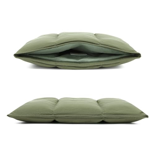 KAYOND Puffy Laptop Sleeve 13 Inch 14 inch, Pillow Shape Laptop Sleeve, Compatible MacBook Pro 13inch 14 Inch M4 M5 Pro/Max, MacBook Air M1 M2 M3 M4 2026, Green - color: Green, size: For 13"-14" MBA/MAP M4 M3 M2 M1