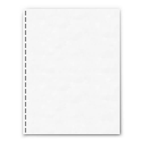 PrintWorks Professional GBC 19 Hole Comb Binding Pre-Punched Paper - Book Binding Printer Paper - Made in the USA - 500 Sheets - 8.5" x 11" - 24 lb - 92 Bright White (04329) - size: 24 lb, style: GBC, 19-Hole