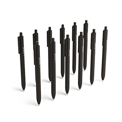 TRU RED Retractable Gel Pens, Fine Point 0.5mm, Black Ink, 24 Pack – Quick‑Dry Pens for Precise Office Writing - color: Black, size: 1 Count (Pack of 24), style: Fine Point