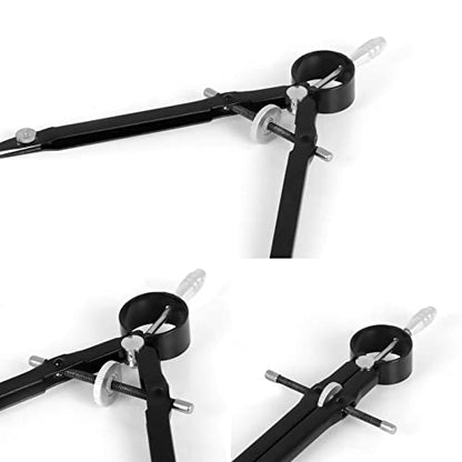 Drawing Compass Drafting Tools Professional Compass Math Geometry Kit Math Precision Painting Round Metal Compass Student Stationery School Supplies Math Ruler Kit(Black) - color: Black