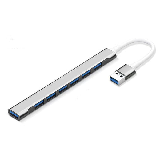 USB C to USB Hub Multiport Adapter, USB 3.0 Hub Aluminum 4 Ports USBA Splitter for Laptop,for MacBook Pro/Air, iPad Pro, Dell, Chromebook Keyboard, Mouse, HDD - color: Black