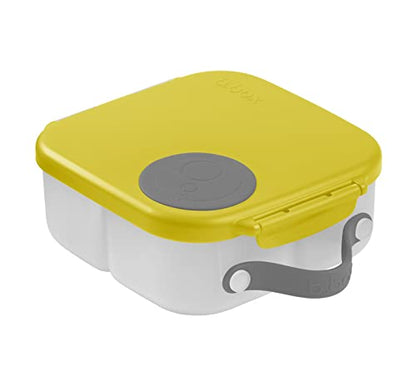 b.box Mini Lunch Box Kids | 4.25 Cup Leak Proof Bento Box for Kids Ages 3+ | 3 Compartment Snack Containers, School Lunch Container, Dishwasher Safe, BPA-Free, PFAS-Free - Lemon Sherbet - color: Lemon Sherbet, size: 1-pack