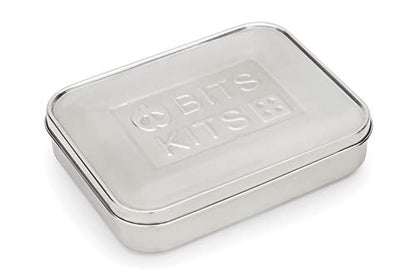 Bits Kits Stainless Steel Bento Box Lunch and Snack Container, 5 Sections | For Kids & Adults | Easily Fits In Lunchboxes | Durable Stainless Steel | Dishwasher Safe | Divides Meal & Snacks | On The Go - style: Lunch Box, 5 Sections