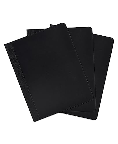 Mintra Office Poly Composition Book (3 Pack, Black) - color: Black, size: 7.5in x 9.75in (3 Pack)