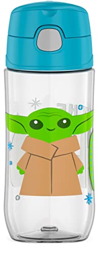 THERMOS FUNTAINER 16 Ounce Plastic Hydration Bottle with Spout, MANDALORIAN - color: Mandalorian