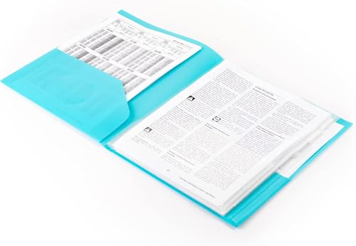 Smead 10-Pocket Organizer, Letter Size, 2 per Pack, 1 Each of Dark Blue and Teal (89204) - style: 2 per Pack (1 Pack)