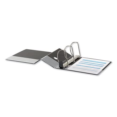 Universal 5" D-Ring View Binder, 1050 Sheet Capacity, Black