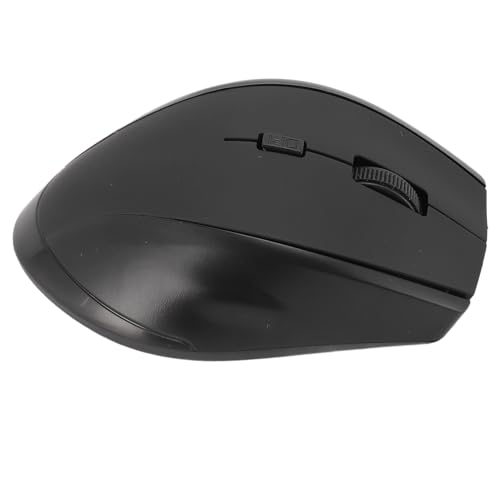 2.4G Mouse, Compact Laptop Mouse for Computer (Black) - color: Black