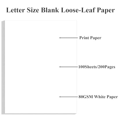 (2-Pack) 8.5" x 11" Printer Paper - 200 Sheets/400 Pages White Copy Paper, 20 lb Letter Size Papers Printing in Office/School/Home - size: 2-Pack(8.5" x 11")