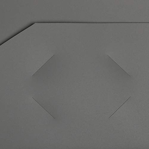 JAM PAPER Heavy Duty Plastic 2 Pocket Extra Tough School Folders - Grey - 6/Pack - color: Grey, size: 6 Per Pack
