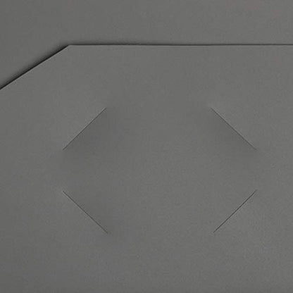 JAM PAPER Heavy Duty Plastic 2 Pocket Extra Tough School Folders - Grey - 6/Pack - color: Grey, size: 6 Per Pack