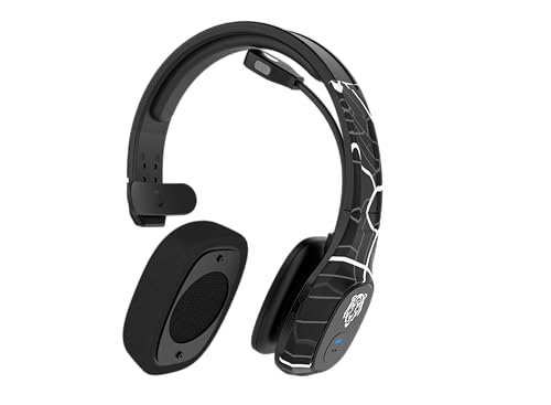 Blue Tiger Storm Plus Road Edition-Premium Trucker Bluetooth 5.2 Headset-Wireless Noise Canceling Mono Headset with Mic-High-Fidelity Sound,45-Hour Talk Time, USB-C Charging-for Truck Drivers