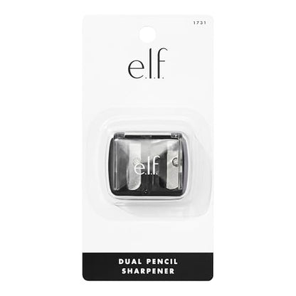 e.l.f., Dual-Pencil Sharpener, Convenient, Essential Tool, Sharpens, Easy To Clean, Travel-Friendly, Compact, Includes Bonus Small Sharpener (Pack of 2) - size: 1 Count (Pack of 2)