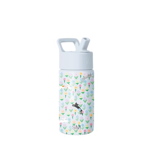 Simple Modern Kids Water Bottle with Straw Lid | 14oz Insulated Stainless Steel Kids Tumbler & Spill Proof Toddler Cup for School, Girls, Boys | Summit | Frolicking Kittens - color: -Frolicking Kittens, size: 14 Ounces