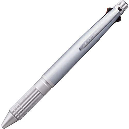 uni Jetstream 4&1 Metal Edition, 0.5mm Ballpoint Pen (Black, Red, Blue, Green) and 0.5mm Mechanical Pencil, Ice Silver (MSXE52000A05.81) - color: white, size: 1 Count (Pack of 1)