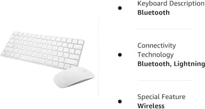 Apple Wireless Magic Keyboard 2 -MLA22LL/A withApple Magic Bluetooth Mouse 2 -MLA02LL/A (Renewed)