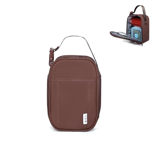 NOL Natural Organic Lifestyle Small Insulated Lunch Bag for Adult - Snack Bag Lunch Cooler Bag Soft Lunch Tote Bag for Work, Coffee - color: Coffee
