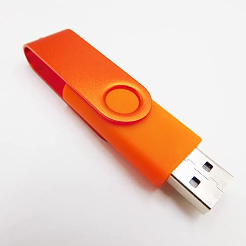 USB Flash Drives Memory Sticks Thumb Drive for Business Gifts & Students' Presents (Orange 64GB)