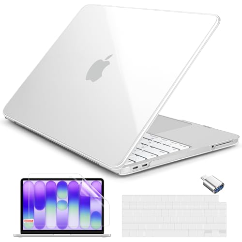Batianda CrystalAir Case for MacBook Neo 13 Inch 2026, Crystal Clear | 4-in-1 Bundle Ultra Clear Slim Hard Shell, Lightweight Everyday Protection for MacBook Neo 13 Inch 2026 Model A3404 - color: Crystal Clear