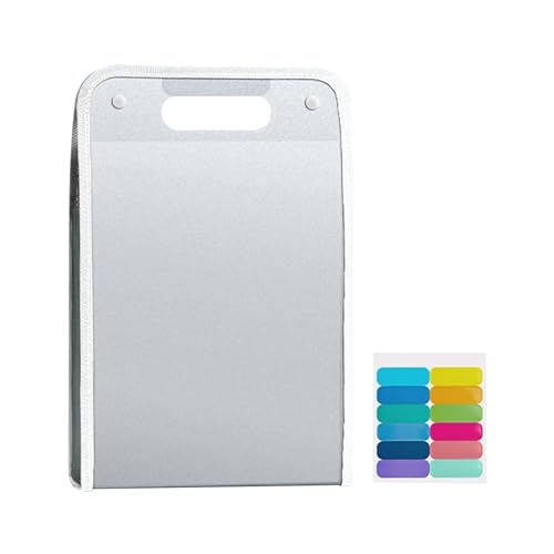 File Folder, Accordion File Organizer 13 Pockets with Labels, Portable Document Receipt Organizer for A4 Files, Waterproof Expanding Files Folder for Schoolbag Office School Supplies, Back to School - color: D