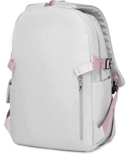 Acmebon Girl Roomy Fashion Laptop Backpack Set Casual Daypack Set for Women Grey - color: Grey