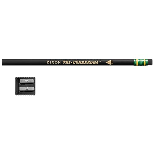 Dixon Tri-Conderoga Triangular Black Woodcase