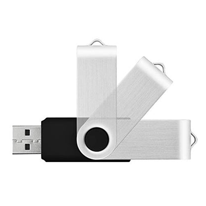 Wholesale 50 Pack 8GB Flash Drive Bulk, KOOTION Thumb Drive Flash Drives 8G Swivel Memory Stick USB 2.0, Black, 50 Pcs - size: 8GB, style: Black-50 Pack