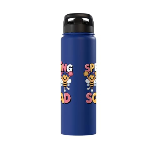 Spelling Squad Teacher Student Coach Classroom Stainless Steel Insulated Water Bottle - color: Royal Blue