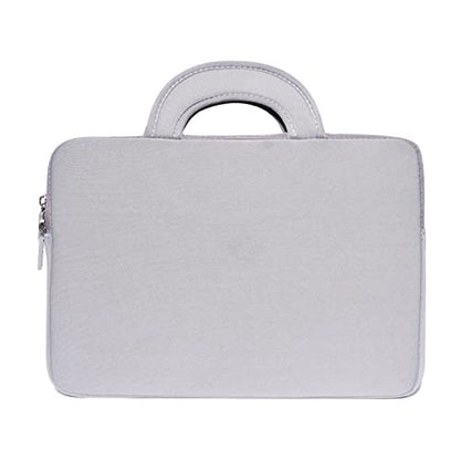amCase Chromebook Case/Carry Sleeve with Handle-Black (11.6-12 inch, Grey) | Travel laptop bag - color: Grey, size: 11.6 to 12 inch