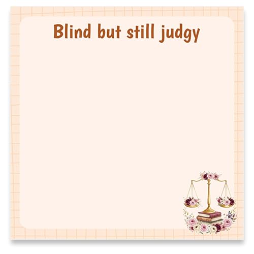 Lawyer Sticky Notes Gifts - 9 Pack Attorney Notepads 3x3 Inches, Funny Lawyer Gifts for Women Men, Law Self-Stick Memo Pads, Legal School Office Supplies (450 Sheets) - style: Lawyer