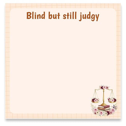 Lawyer Sticky Notes Gifts - 9 Pack Attorney Notepads 3x3 Inches, Funny Lawyer Gifts for Women Men, Law Self-Stick Memo Pads, Legal School Office Supplies (450 Sheets) - style: Lawyer