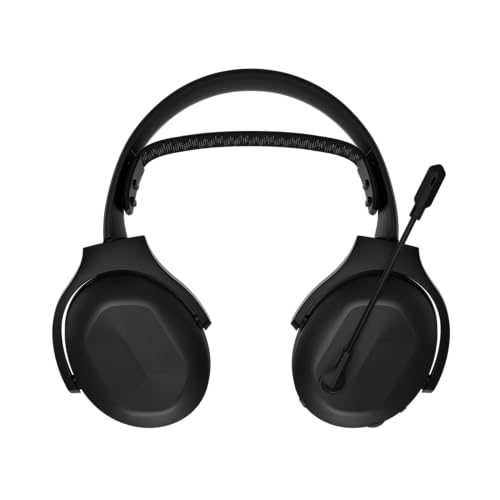 Lenovo Legion H410 Wireless Gaming Headset, Bluetooth or 2.4 GHz USB-A Connection, Lightweight (304 Grams), Adjustable Headband, Flip to Mute Mic, Black