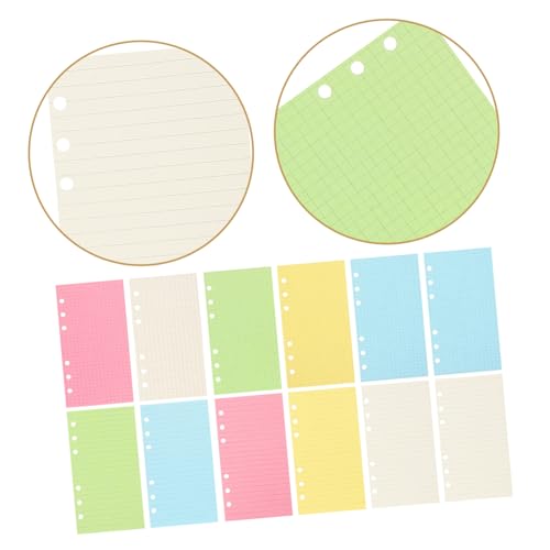 NUOBESTY 2sets Loose Leaf Paper College Ruled Notebook Refills Filler Paper for Study Planner