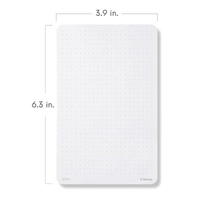 Notsu Dot Grid Small Desk Notepad 2 Pack | Minimalist Dotted Memo Note Pads with Premium Thick Paper, 3.9" x 6.3" - size: 3.9" x 6.3", style: Dot Grid