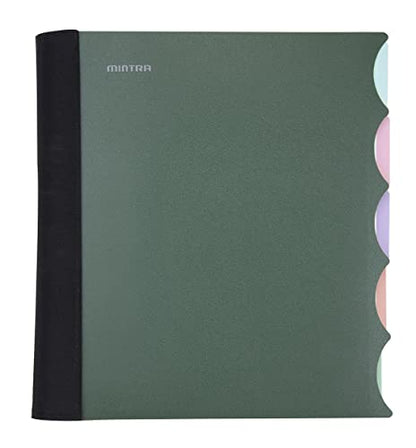 Mintra Office Durable PREMIUM Spiral Notebook (Green Olive, 5 Subject (8.5in x 11in)) - color: Green Olive, size: 5 Subject (8.5in x 11in)