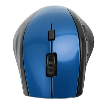 2.4G Mouse, Compact Laptop Mouse for Computer (Blue) - color: Blue