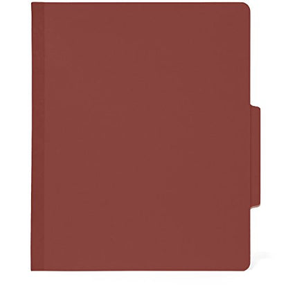 Blue Summit Supplies 10 Classification Folders, 2 Divider, Red | Heavy-duty, 2 in expansion, 2 prong fasteners, 2 dividers, 6 sections, for medical, legal, and personnel files