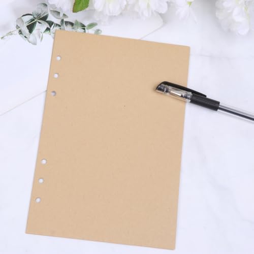 3 Packages A6 Refill Paper for 6-ring Wirebound Notebooks with Smooth Surface and Easy Insertion, Loose Leaf Replacement Paper for Writing and Office Use